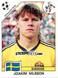 Sticker Joakim Nilsson - FIFA World Cup Italia 1990 - Panini