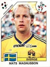 Sticker Mats Magnusson - FIFA World Cup Italia 1990 - Panini