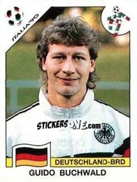 Sticker Guido Buchwald - FIFA World Cup Italia 1990 - Panini