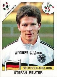 Sticker Stefan Reuter - FIFA World Cup Italia 1990 n. 257 - Panini