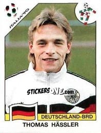 Sticker Thomas Hassler - FIFA World Cup Italia 1990 - Panini