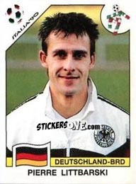 Sticker Pierre Littbarski - FIFA World Cup Italia 1990 n. 263 - Panini