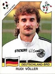 Sticker Rudi Voller - FIFA World Cup Italia 1990 n. 264 - Panini