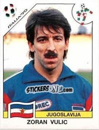 Sticker Zoran Vulic - FIFA World Cup Italia 1990 n. 273 - Panini