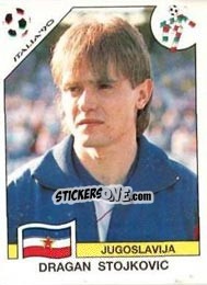 Sticker Dragan Stojkovic - FIFA World Cup Italia 1990 n. 279 - Panini