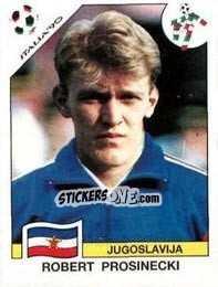 Sticker Robert Prosinecki - FIFA World Cup Italia 1990 n. 281 - Panini