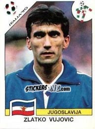 Sticker Zlatko Vujovic - FIFA World Cup Italia 1990 - Panini