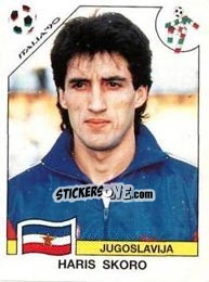 Sticker Haris Skoro - FIFA World Cup Italia 1990 - Panini