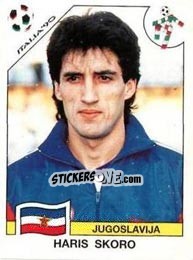 Sticker Haris Skoro - FIFA World Cup Italia 1990 n. 285 - Panini
