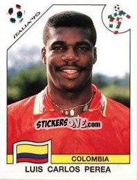 Cromo Luis Carlos Perea - FIFA World Cup Italia 1990 - Panini