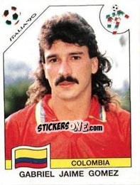 Figurina Gabriel Jaime Gomez - FIFA World Cup Italia 1990 - Panini