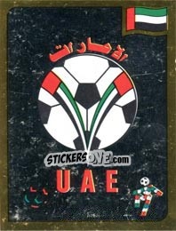 Cromo United Arab Emirates Football Association Emblem - FIFA World Cup Italia 1990 n. 305 - Panini