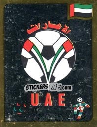 Sticker United Arab Emirates Football Association emblem - FIFA World Cup Italia 1990 - Panini