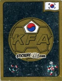 Cromo Korea Football Association emblem - FIFA World Cup Italia 1990 - Panini