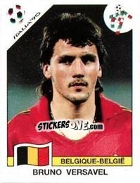 Sticker Bruno Versavel - FIFA World Cup Italia 1990 n. 335 - Panini