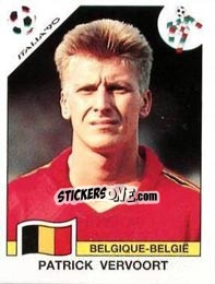 Figurina Patrick Vervoort - FIFA World Cup Italia 1990 - Panini