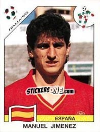 Cromo Manuel Jimenez - FIFA World Cup Italia 1990 - Panini