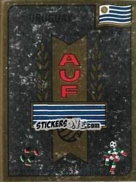 Sticker Association Uruguaya de Futbol emblem - FIFA World Cup Italia 1990 n. 363 - Panini