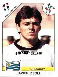Sticker Javier Zeoli - FIFA World Cup Italia 1990 - Panini