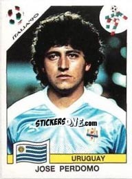 Sticker Jose Perdomo - FIFA World Cup Italia 1990 - Panini