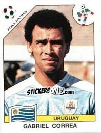 Sticker Gabriel Correa - FIFA World Cup Italia 1990 - Panini