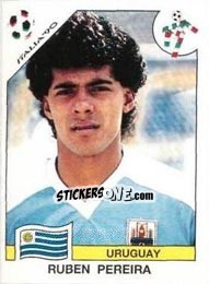 Sticker Ruben Pereira - FIFA World Cup Italia 1990 n. 376 - Panini
