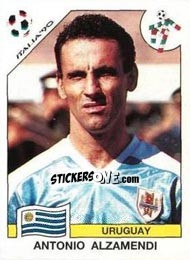 Figurina Antonio Alzamendi - FIFA World Cup Italia 1990 n. 378 - Panini