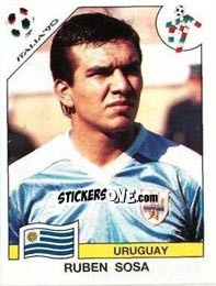 Cromo Ruben Sosa - FIFA World Cup Italia 1990 - Panini