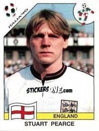 Sticker Stuart Pearce - FIFA World Cup Italia 1990 n. 390 - Panini