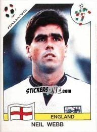 Sticker Neil Webb - FIFA World Cup Italia 1990 n. 391 - Panini