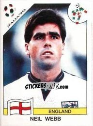 Figurina Neil Webb - FIFA World Cup Italia 1990 - Panini