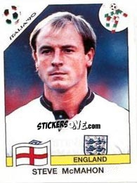 Sticker Steve McMahon - FIFA World Cup Italia 1990 n. 392 - Panini