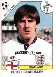 Sticker Peter Beardsley - FIFA World Cup Italia 1990 - Panini