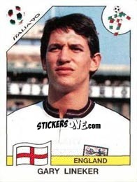 Sticker Gary Lineker - FIFA World Cup Italia 1990 n. 399 - Panini