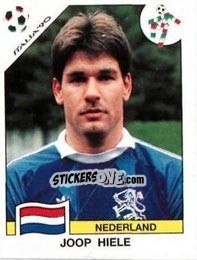 Figurina Joop Hielle - FIFA World Cup Italia 1990 - Panini