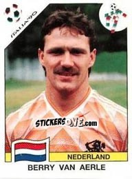 Sticker Berry van Aerle - FIFA World Cup Italia 1990 n. 405 - Panini