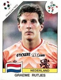 Sticker Graeme Rutjes - FIFA World Cup Italia 1990 - Panini