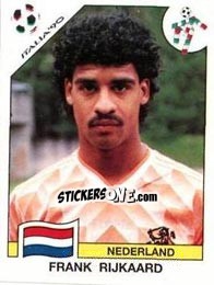 Sticker Frank Rijkaard - FIFA World Cup Italia 1990 - Panini