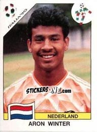 Sticker Aron Winter - FIFA World Cup Italia 1990 n. 410 - Panini
