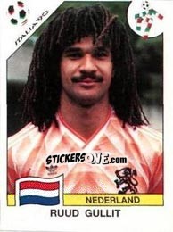 Sticker Ruud Gullit - FIFA World Cup Italia 1990 n. 416 - Panini