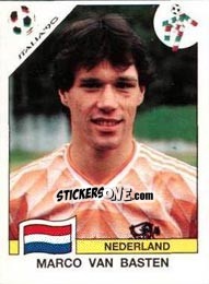 Sticker Marco Van Basten - FIFA World Cup Italia 1990 n. 417 - Panini