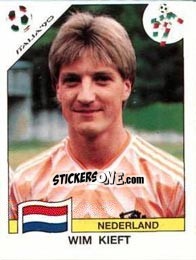 Cromo Wim Kieft - FIFA World Cup Italia 1990 - Panini