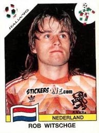 Cromo Rob Witschge - FIFA World Cup Italia 1990 - Panini