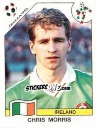 Sticker Chris Morris - FIFA World Cup Italia 1990 - Panini
