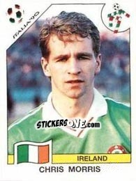 Figurina Chris Morris - FIFA World Cup Italia 1990 - Panini