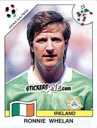 Sticker Ronnie Whelan - FIFA World Cup Italia 1990 - Panini