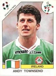 Sticker Andy Townsend - FIFA World Cup Italia 1990 - Panini