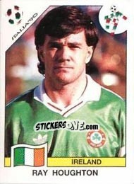 Sticker Ray Houghton - FIFA World Cup Italia 1990 n. 433 - Panini
