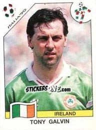 Cromo Tony Galvin - FIFA World Cup Italia 1990 - Panini