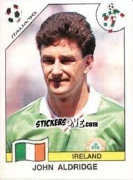 Sticker John Aldridge - FIFA World Cup Italia 1990 n. 436 - Panini